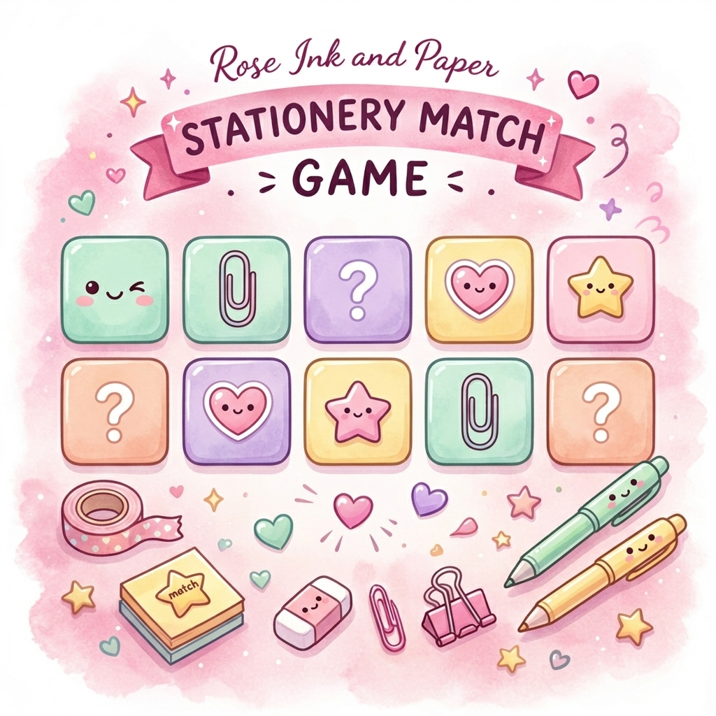 Stationery Match Game